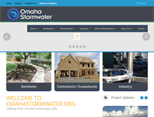 Tablet Screenshot of omahastormwater.org